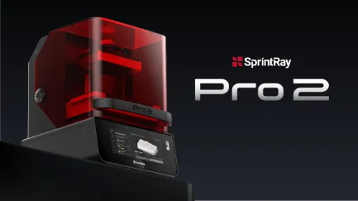 black and red printer with the words sprintray pro2 on it